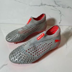 puma future 4.1 netfit fg silver orange